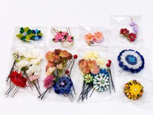 ちりめんヘアアクセ販売開始